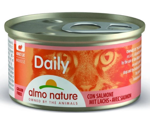 Консервований корм 'Мус з лососем' для котів Almo Nature Daily Menu Cat 85 г А30217 фото