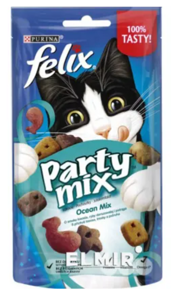 Ласощі для котів Felix Party Mix Seaside 60 g