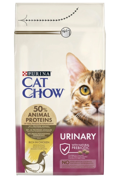 Сухий корм Purina (Пуріна) Cat Chow Urinary для дорослих котів для підтримки здоров'я сечовивідної системи, з куркою 1.5 кг 7154 фото