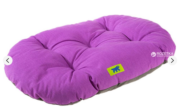 Подушка для собак і кішок Ferplast Relax 78 78х50 см Фіолетова з сірим