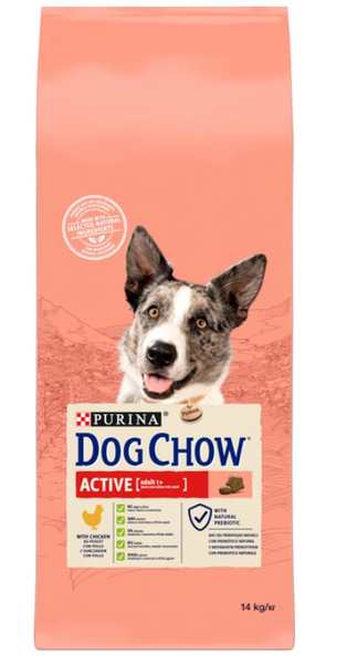 Сухий корм для активних та робочих собак Dog Chow Active з куркою 14 кг 9087 фото
