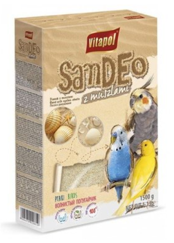 Пісок Vitapol для птахів з черепашками 1.5 кг