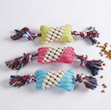 Іграшка JOYPET &laquo;Цукерка кольорова зі шнуром&raquo; для собак, тканинна, зі звуком, 22х6 см