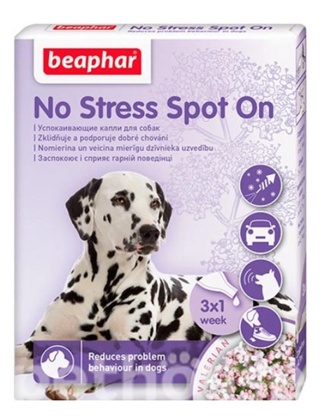 Антистрес краплі Beaphar No Stress Spot On cat для собак 3 піпетки А02244 фото