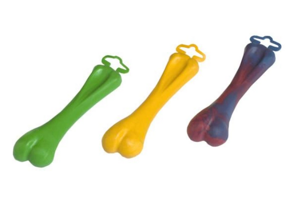 Іграшка для собак Sum-Plast Кольрова кісточка (колір в асортименті) 8см 5316 фото
