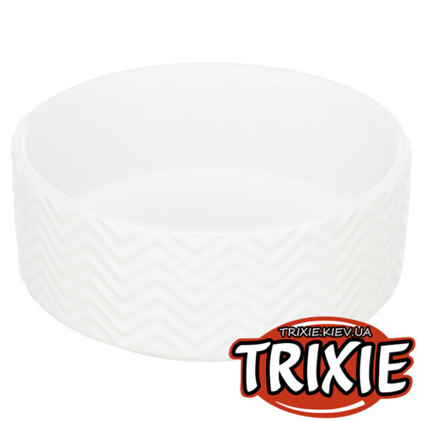 Керамічна миска Trixie Ceramic Bowl 0.4L /13см білий А22662 фото