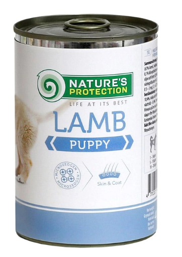 Вологий корм для цуценят Nature's Protection Puppy Lamb з ягням 400 г   А30191 фото