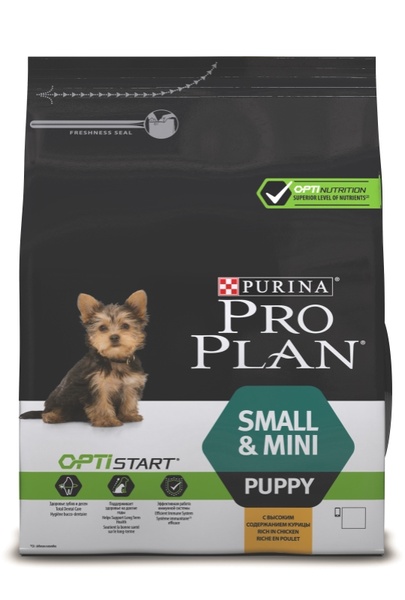 Сухий корм Purina (Пуріна) Pro Plan Puppy Small & Mini Health & Wellbeing (для цуценят маленьких та карликових порід)