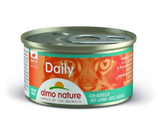 Консервированный корм для кошек Almo Nature Daily Menu Cat мусс с ягненком 85 г А30223 фото