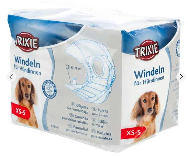 Памперси для собак (сучок) Trixie 23631 20-28 см 12шт А00993 фото