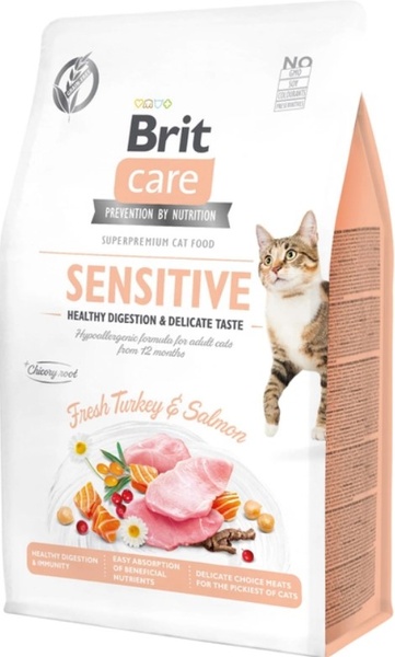 Сухий корм Brit (Бріт) Care Grain-Free для котів з чутливим травленням та вибагливих а12178 фото