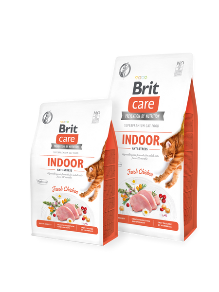 Сухий корм Brit (Бріт) Care Cat Grain-Free INDOOR ANTI-STRESS для домашніх котів