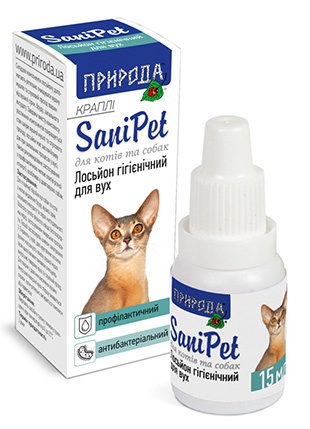 Природа Лосьйон гігієнічний для вух для котів та собак (краплі) А02525 фото