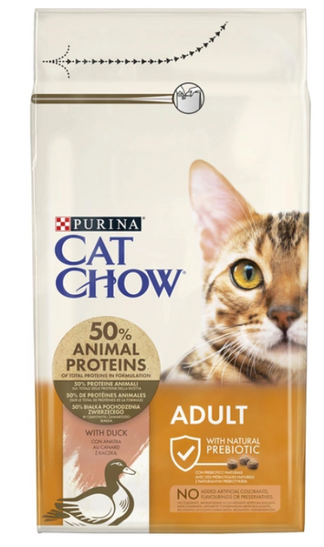 Сухий корм Purina (Пуріна) Cat Chow Adult для дорослих котів з качкою 1.5 кг А09924 фото