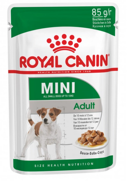 Паучі Royal Canin MINI ADULT консервований корм для собак малих порід Пауч 0,085 кг А22738 фото