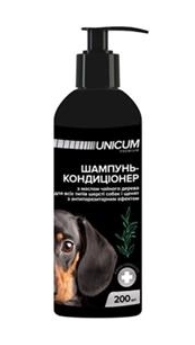 Шампуні Унікум Шампунь-кондиціонер для собак з олією чайного дерева UN-020 200 г