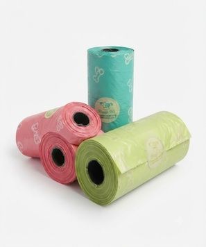 Гігієнічні пакети для екскрементів Nunbell &laquo;Кістки&raquo;, 3 шт./уп. (чорні)