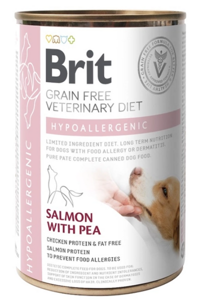 Лікувальний корм Brit Veterinary Diet Hypoallergenic Вологий корм для собак із харчовою алергією або непереносністю 400 г