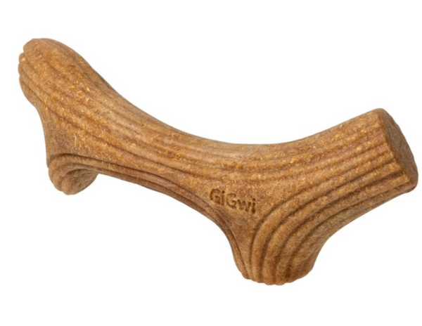 Іграшка для собак Ріг жувальний GiGwi Wooden Antler, дерево, полімер, M А23122 фото