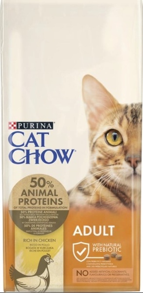 Сухий корм Purina (Пуріна) Cat Chow Adult для дорослих котів з куркою 15 кг А03002 фото