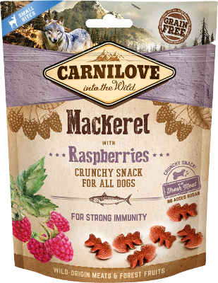Carnilove Crunchy Mackerel with Raspberries ласощі для собак А11232 фото