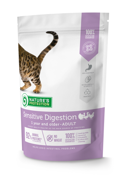 Сухий корм для дорослих котів з чутливим травленням Nature's Protection Sensitive Digestion А23863 фото