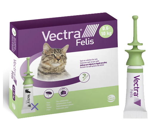 Краплі на загривку для кішок CEVA Vectra Felis, 1 піпетка х 0,9 мл А05318 фото