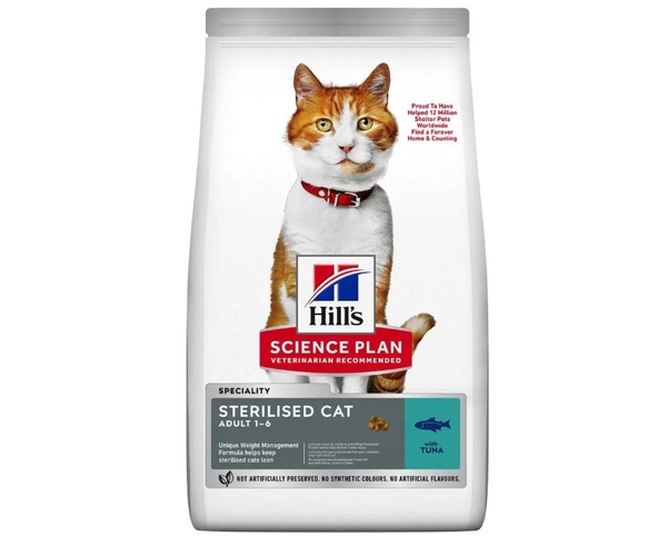 Hill's Science Plan Sterilized Adult Dry food for sterilized cats with tuna