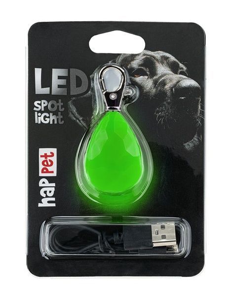 Led брелок-ліхтарик діамант HapPet, 4*3*6см зелений