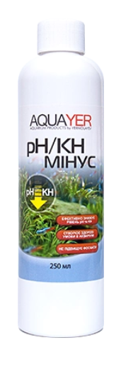 Засіб для акваріума AQUAYER pH/KH мінус 250 мл