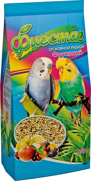 Природа Фієста «Фруктовий» корм для хвилястих папуг