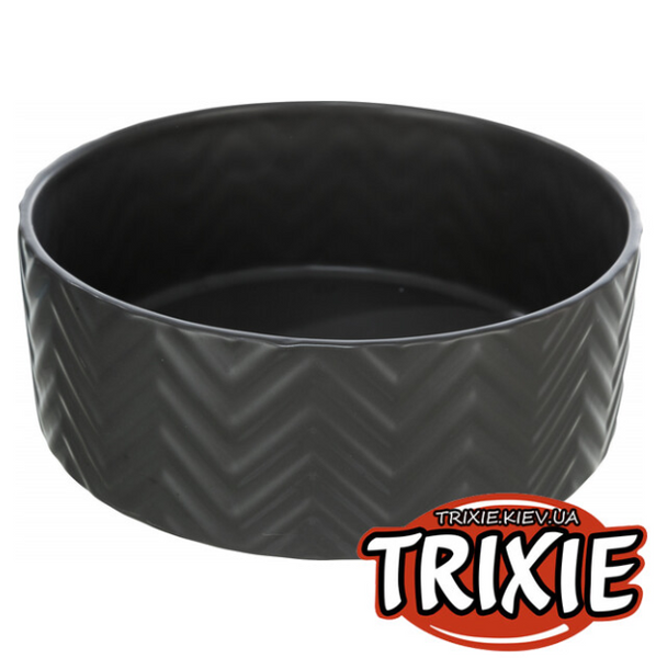 Миска керамічна Trixie Ceramic Bowl 1.6L /20см чорний А23074 фото