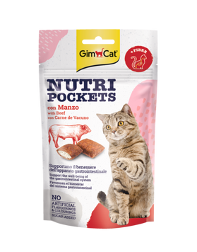 Gimcat Nutri Pockets з яловичиною та мальтом 60 г А12748 фото