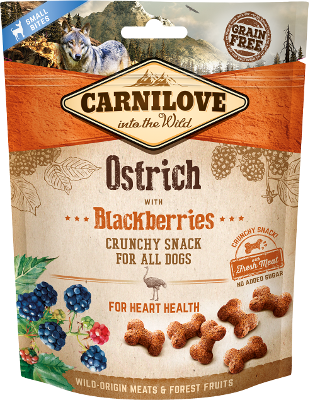 Carnilove Crunchy Ostrich with Blackberries ласощі для собак