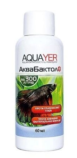 Засіб від шкідників в акваріумі Aquayer АкваБактол 60 мл А02308 фото