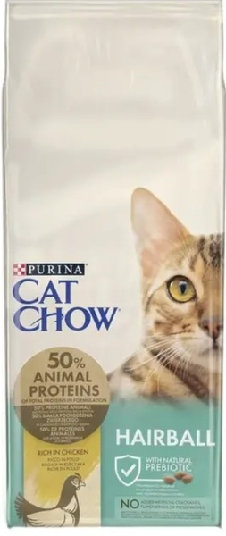 Сухий корм Purina (Пуріна) Cat Chow Hairball control для котів для виведення шерсті зі шлунку, 15 кг А03004 фото