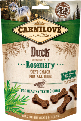 Carnilove Semi Moist Duck enriched with Rosemary ласощі для собак А11231 фото