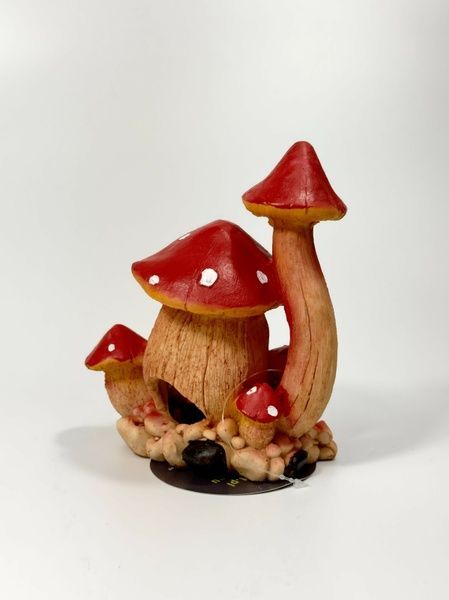 Декорація для акваріума 'Грибна хатинка' 14*9*15,5см