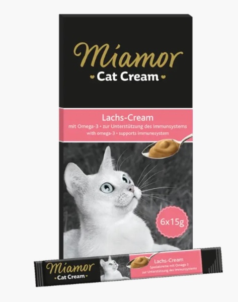 Miamor Cream Lachs Ласощі для котів з лососем, 1 шт.