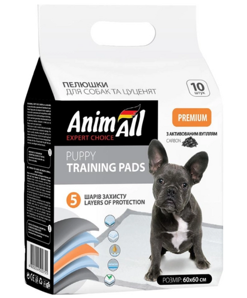 Пелюшки для собак AnimAll 60х60 см з активованим вугіллям 50 шт А30410 фото