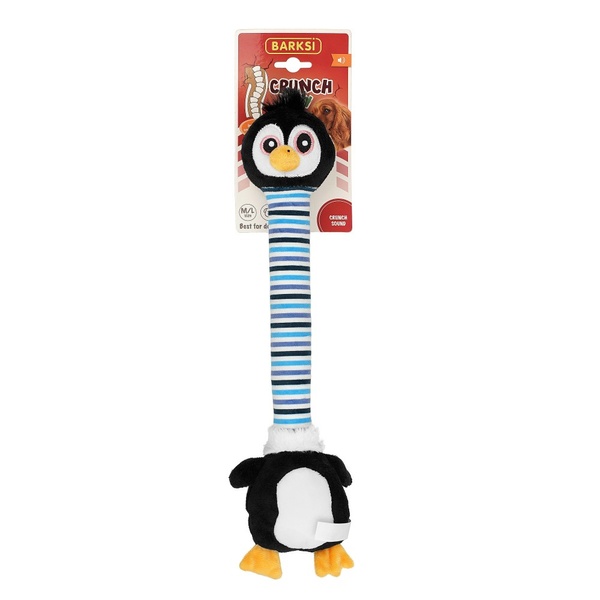Іграшка для Собак Barksi Crunch Body пінгвин з хрусткою шиєю та пищалками 40 см А22181 фото