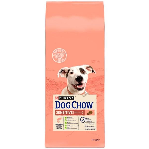 Сухий корм Purina (Пуріна) Dog Chow Sensetive для собак з чутливим травленням з лососем 14кг А11769 фото