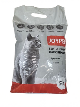 Наповнювач бентонітовий JoyPet-Крупний, 5кг А37414 фото
