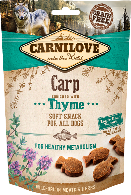 Carnilove Semi-Moist Carp with Thyme ласощі для собак А09718 фото