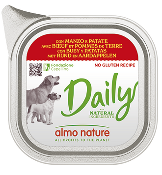 Вологий корм для собак Almo Nature Daily Dog з яловичиною і картоплею 300 г А30231 фото