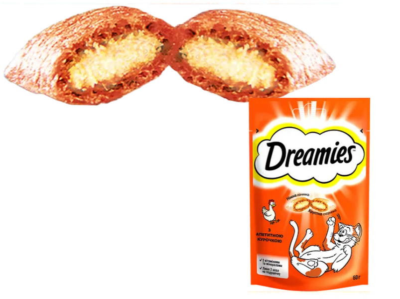 Ласощі для котів Dreamies(Дріміс) з куркою 60 г А07533 фото