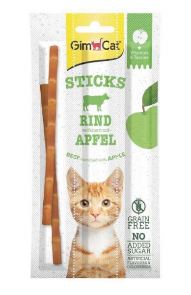 Ласощі для котів GimCat Superfood Duo-sticks з яловичиною та яблуками 3 шт. А07591 фото