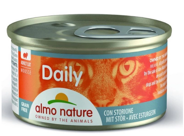 Консервований корм 'Мус з осетром' для котів Almo Nature Daily Menu Cat 85 г А30232 фото