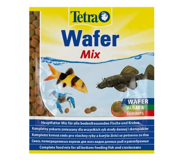 Tetra Wafer Mix Сухий корм для донних акваріумних риб в пластинках 15 г (Тетра) 2858 фото