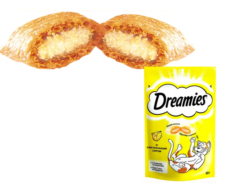 Ласощі для котів Dreamies(Дріміс) з сиром 60 г А07519 фото